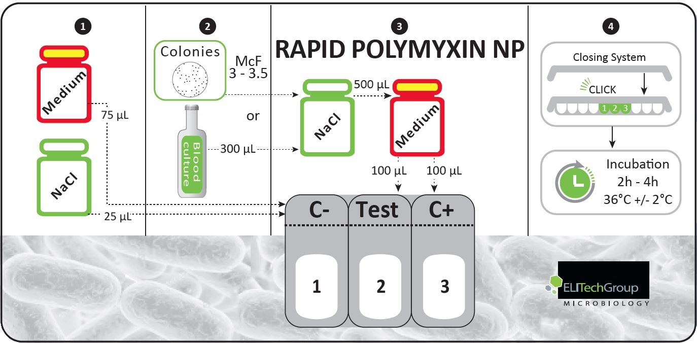Rapid Polymyxin™ NP Enterobacteriaceae resistance detection