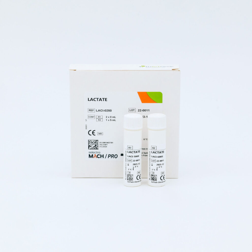 Lactate reagent for clinical laboratory testing